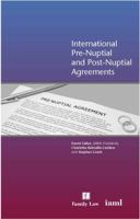 International Pre-Nuptial and Post-Nuptial Agreements 1846612314 Book Cover