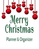 Merry Christmas Planner & Organizer: Holiday Party Planner & Festivities Organizer - 8x10 - 100 Pages 169808997X Book Cover