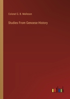 Studies From Genoese History 3385252164 Book Cover