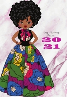 2021 Black African Woman Weekly Planner 1716300452 Book Cover