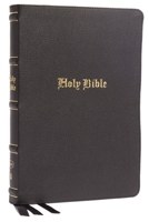 Kjv, Thinline Bible, Large Print, Genuine Leather, Black, Red Letter, Comfort Print: Holy Bible, King James Version 0785253483 Book Cover