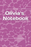 Olivia Personalised Notebook: Olivia Themed Notebook/ Journal/ Notepad/ Diary For Teens, Adults and Kids 100 Black Lined Pages 6 x 9 inches 1670843963 Book Cover