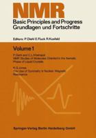 NMR Basic Principles and Progress / NMR Grundlagen und Fortschritte 3662126028 Book Cover