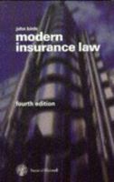 Modern Insurance Law 0421587008 Book Cover