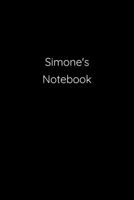 Simone's Notebook: Notebook / Journal / Diary - 6 x 9 inches (15,24 x 22,86 cm), 150 pages. 1692278738 Book Cover