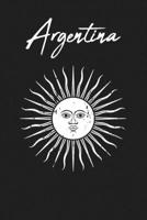 Argentina: Sun Emblem 120 Page Lined Note Book 1656622955 Book Cover