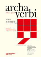 Archa Verbi, Volume 15/2018 : Yearbook for the Study of Medieval Theology 340210315X Book Cover