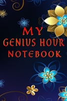 My Genius Hour Notebook: Be Warned - A Genius is at Work 100 Lined Notebook use as a Journal Gift for Doodling Inspirational Ideas, Quotes or Projects Excellent 9 X 6 Inches Gift Use for Ideas on Busi 1710360259 Book Cover