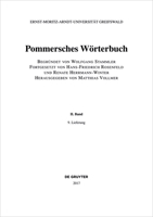 Pommersches Worterbuch 11/9 3110522845 Book Cover