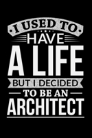 I Used To Have A Life But I Decided To Be An Architect: Personal Planner 24 month 100 page 6 x 9 Dated Calendar Notebook For 2020-2021 Academic Year 1700706527 Book Cover