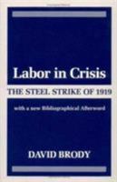 Labor in Crisis: THE STEEL STRIKE OF 1919 (Critical Periods of History.) 0252013735 Book Cover