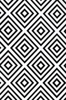 Hardcover Classic Notebook: 256 Lined Page Notebook, 7-x-10-inch, Black and White Geometric 1649602170 Book Cover