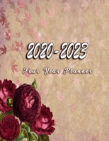 2020-2023 Four Year Planner: Four Year Organizer and Calendar with Phone Book, Password Log & Notebook - Four Year Agenda / size: 8.5” x 11” 1660829097 Book Cover