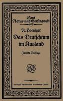 Das Deutschtum Im Ausland 3957381517 Book Cover