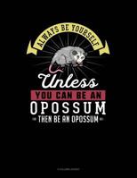 Always Be Yourself Unless You Can Be An Opossum Then Be An Opossum: 8 Column Ledger 1798254840 Book Cover