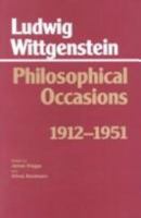 Philosophical Occasions, 1912-1951 0872201546 Book Cover