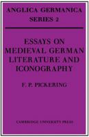 Essays on Medieval German Literature and Iconography 0521159342 Book Cover