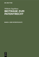 Der Patentschutz 3112439570 Book Cover