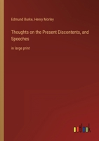 Thoughts On Present Discontents 1515074420 Book Cover