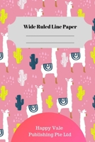 Cute Ilama Theme Wide Ruled Line Paper 1700645234 Book Cover