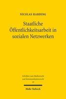 Staatliche Offentlichkeitsarbeit in Sozialen Netzwerken (Schriften Zum Medienrecht Und Kommunikationsrecht) 3161617924 Book Cover