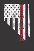 Notebook: College Ruled 6x9 120 Pages Nevada Vintage Retro USA Flag America Merica 4th Of July 108222233X Book Cover