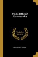 Studia Biblica et Ecclesiastrica 0530327309 Book Cover
