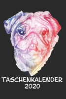 Taschenkalender 2020: Taschenkalender f�r Sept. 2019 bis Dezember 2020 A5 Terminplaner Wochenplaner Terminkalender Wochenkalender Organizer mit Mops Hund Hunderasse Geschenk 1708473033 Book Cover