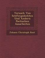 Versuch Von Sch Fergedichten Und Andern Poetischen Ausarbeiten 1249949637 Book Cover