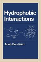 Hydrophobic Interactions 1468435477 Book Cover