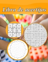 Libro de acertijos: Libros infantiles para resolver enigmas sopa de letras, sudoku, laberinto B0949CVJZX Book Cover