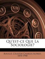 Qu'est-Ce Que La Sociologie ? 1245200925 Book Cover