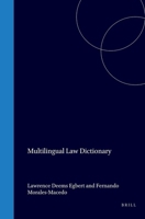 Multilingual Law Dictionary 9028602674 Book Cover