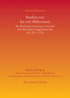 Studien Zur Lex Rivi Hiberiensis: Zur Rechtsdurchsetzung Innerhalb Einer Bewasserungsgemeinschaft Im 2. Jh. N. Chr. 3447109181 Book Cover