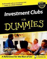 Investment Clubs for Dummies 0764554093 Book Cover