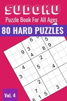 Sudoku Puzzle Book for Purse or Pocket: 80 Hard Puzzles for Everyone with Solutions B093MQL6RB Book Cover
