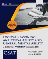 CSAT Paper II: Logical Reasoning, Analytical Ability & General Mental Ability 6ed 9391061281 Book Cover