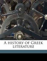 A History of Greek Literature 1343695023 Book Cover