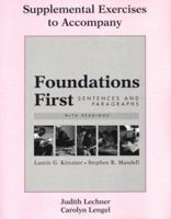 Supplemental Exercises to Accompany Foundations First 0312394268 Book Cover