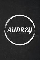 Audrey: A Blank Lined Notebook Journal with Personalized Name for Girls and Women (6 x 9 - 120 Pages) 1692727141 Book Cover