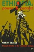 Ethiopia: Power & Protest : Peasant Revolts in the Twentieth Century 1569020191 Book Cover