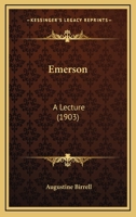 Emerson: A Lecture 0548615713 Book Cover