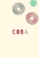 Cora: Personnalized notebook for girls & Women: Pretty Vintage lined journal for Diary, Composition, school notes, Journaling, Writing, Planning. 1660248418 Book Cover