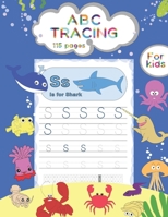 ABC TRACING For kids: Sea Animals Tracing and Coloring book B08HQ8MHL2 Book Cover
