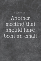 I survived another meeting: Meeting Notebook 1674593589 Book Cover