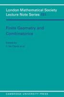 Finite Geometries and Combinatorics 0521448506 Book Cover