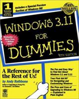 Windows 3.11 for Dummies (For Dummies Series) 0764503383 Book Cover