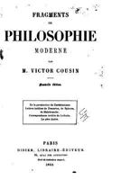 Fragments de Philosophie Moderne 1271376229 Book Cover