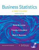 Business Statistics: A First Course 0136065805 Book Cover