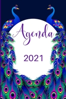 Agenda 2021: Agenda de 12 Meses con una Semana por Página, Tapa Blanda | Organizador semanal 2021 pared | Planificador semanal 2021 escritorio | ... x 23 cm | Cubierta floral B08VQVHYMK Book Cover